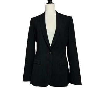 𝅺dolce & Gabbana Dark Gray Virgin Wool Blend Women Blazer